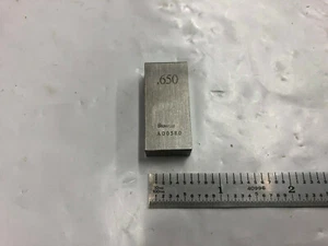 .650 Starrett rechteckiger Stahl Messgerät Messblock.  - Bild 1 von 2