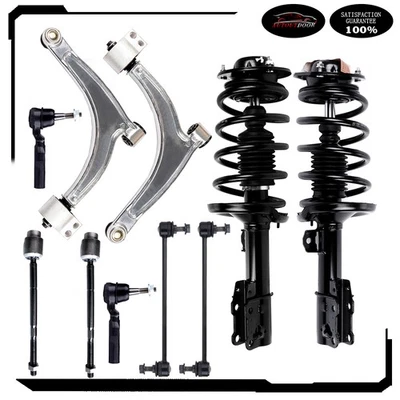 For 2006-2012 Chevrolet Malibu Front Struts Control Arm Tie Rods Sway Bar Kit - Image 1 of 4