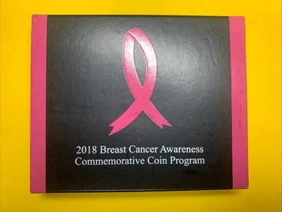 2018 S Breast Cancer Awareness Uncirculated Clad Half Dollar Coin w Box and COA - Image 1 of 4