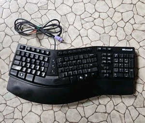 Rare Microsoft Natural Ergonomic Keyboard Elite Black KU-0045 X820767-002  - Picture 1 of 10