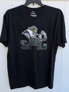 Camiseta Notre Dame Fighting Irish Leprechaun Negra Para Hombre’s X-Large - Imagen 1 de 4