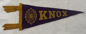 VINTAGE KNOX COLLEGE GALESBURG ILLINOIS PENNANT - Picture 1 of 3