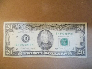 $20 Dollar Bill Old Style Note 1988-A series. #EL9 - Picture 1 of 9