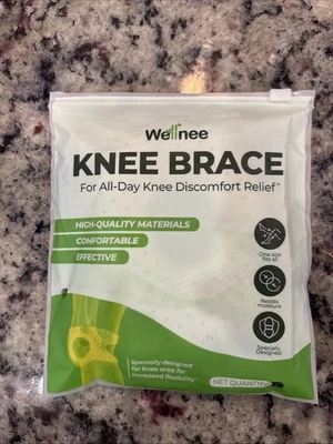 Wellnee Knee Brace For All Day the Discomfort Relief One-Size-Fits-All FAST SHIP - Image 1 of 2