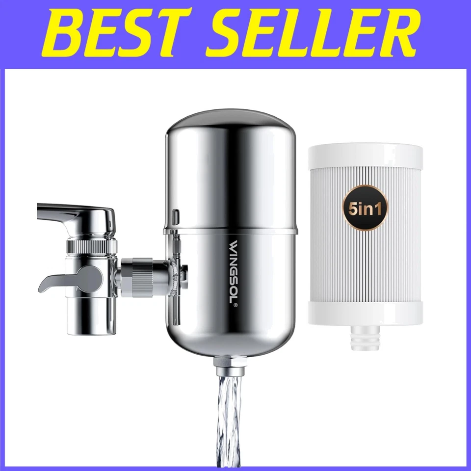 304 Stainless Steel Faucet Filter for 220-Gallon 0.1µm Water - Image 1 of 4