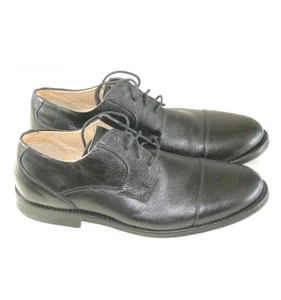 Belvedere Mens Black Duke Pebbled Leather Cap Toe Dress Shoes US 13 D - Imagen 1 de 6