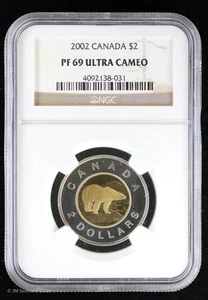 2002 Canada Polar Bear Toonie NGC PF 69 Ultra Cameo | Top Pop - Picture 1 of 4