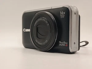 Canon PowerShot SX210 IS 14,1-MP-Digitalkamera – schwarz - Bild 1 von 13