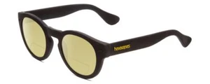 Havaianas TRANCOSO/M Round Designer Polarized BI-FOCAL Sunglasses in Black 49 mm - Picture 1 of 10
