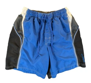 Speedo Swim Trunks Men's Large Activewear Blue Traditional Full Size Shorts Mesh - Picture 1 of 8