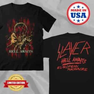 T-Shirt SLAYER Hell Awaits Tour schwarz doppelseitig - Bild 1 von 2