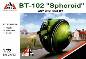 AMG 72103 BT-102 SPHEROID WW2 Pequeño soviético AFV 1/72 - Imagen 1 de 2