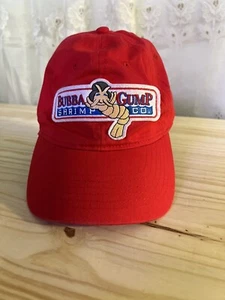Bubba Gump Shrimp Company Logo Baseball Hat Cap Red Adjustable Forrest Gump - Picture 1 of 5