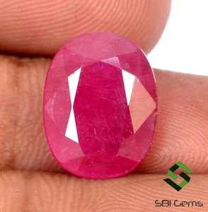 6,74 CTS Certificato Rubino Naturale Taglio Ovale 13,80x10,70 mm Mozambico Gemme Sciolte - Foto 1 di 7