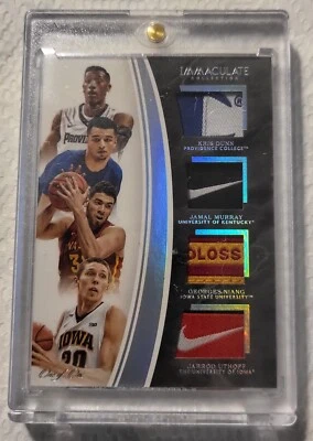 Parche cuádruple One Of One 2016 Panini Immaculate Kriss Dunn/Jamal Murray/Georges... Foto 1 de 2