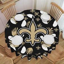 New Orleans Saints Tablecloth of Lacelike ,Waterproof Dining Table Cloth 60in