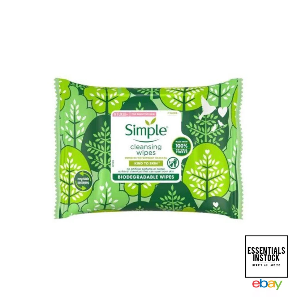 Simple Kind to Skin Cleansing Facial Wipes 7 Wipes Foto 1 de 1