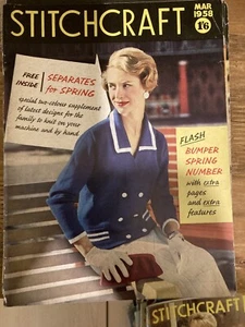 Vintage Stitchcraft Magazine - March 1958 - Picture 1 of 1
