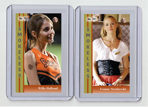 Yvonne Strahovski rare MH Smokeless #'d 3/3 Tobacco card no. 797