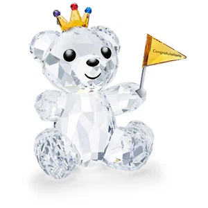 Swarovski Cristal Kris Oso Felicitaciones Grande Graduación Bebé Nuevo en Caja 5492229 - Imagen 1 de 1