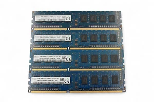 Lot of 4 Hynix 4GB DDR3 Desktop RAM 1600MHz PC3-12800 1Rx8 240-Pin HMT451U6BFR8C - Picture 1 of 5