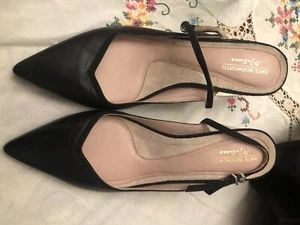 Kate Bosworth Matisse Lois Pointy Toe Mary Jane Pump Lucite Heel Mule 8 1/2 - Picture 1 of 4
