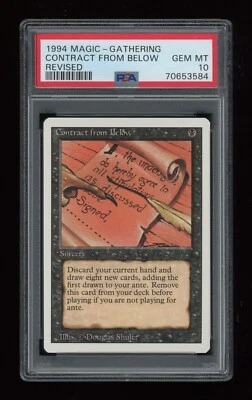 MTG Revised 3rd Edition CONTRACT FROM BELOW Sorcery RARE PSA 10 GEM MINT Iconic - Image 1 of 2
