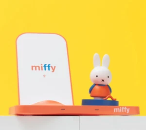 MIFFY 2 in 1 Dual Fast Wireless Charging Cradle _ Includes Miffy figure - Picture 1 of 10