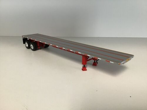 DCP 1/64 48' UTILITY RED FRAME SILVER DECK TANDEM AXLE FLATBED