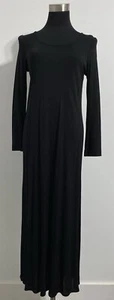 Eileen Fisher Dress Women's Petite S PS Black Viscose Nylon Jersey Lagenlook - Picture 1 of 11