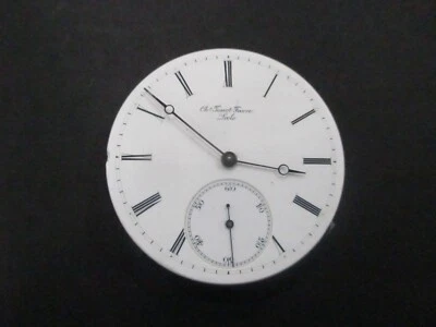 ANTIQUE CH TISSOT FAVRE LOCLE POCKET WATCH MOVEMENT AND DIAL 4 PARTS/REPAIR RARE - image 1 of 2