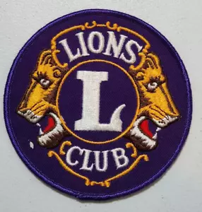 Vintage Iron On Lions Club Patch - Picture 1 of 3