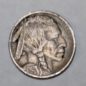 1913 P Type 1 Buffalo Nickel - Picture 1 of 3