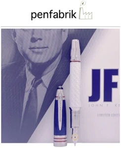 MONTBLANC Great Characters John F. Kennedy Fountain Pen JFK 111042 NEW NOS - Picture 1 of 9