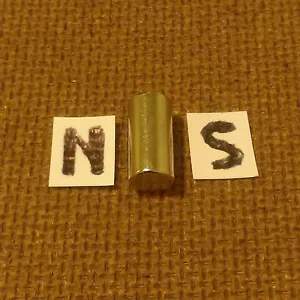 Durchmessermagnetisiertes Neodym (1/4 x 1/2) Zoll Zylinder/Scheibenmagnete. - Bild 1 von 1