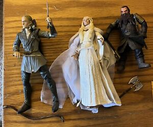 Lord Of The Rings Diamond Select Loose Figure Lot Galadriel Legolas Gimli