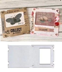 Specimen Slide Mount Frame Die Cut Junk Journaling Paper Cutting Dies Scrapbook - Picture 1 of 6