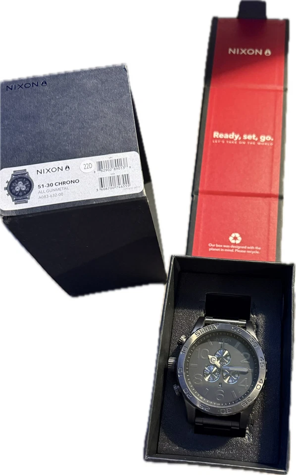 Nixon Watch 51-30 CHRONO All Gunmetal A083-632-00 - Image 1 of 4