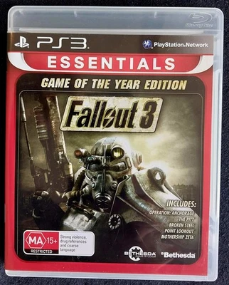 FALLOUT 3 PS3 Video Game, Playstation 3, GOTY Edition, Excellent Disc, Freepost - Image 1 of 4