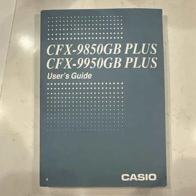 CASIO CFX-9850GB PLUS, CFX-9950GB PLUS User s Guide - Image 1 of 2