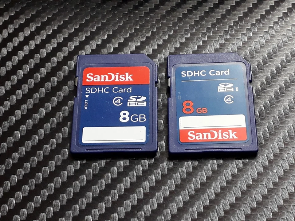 X2 SanDisk 8GB SD Memory Card Job Lot Bundle - For Digital Camera / Console - Image 1 of 3