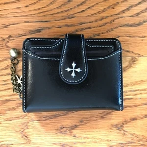 Goth Punk Lolita Visual Kei Steampunk viktorianisch Kreuz Reißverschluss Kartenetui Geldbörse - Bild 1 von 8