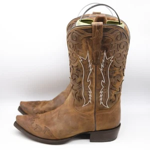 BOTAS VAQUERAS DAN POST HOMBRE Talla 12 D BOTA DE CUERO DENTON DP3179 WESTERN - Imagen 1 de 13