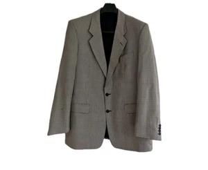 Pierre Balmain Mens White Herringbone Pattern Wool Blend Blazer Jacket. Size 44L - Picture 1 of 19