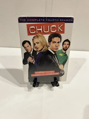 Chuck: The Complete Fourth Season (DVD, 2011, 5-Disc Set) NEW & Sealed Foto 1 de 2