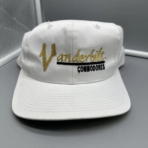 Vanderbilt Commodores Vintage The Game Mütze Druckknopflasche weiße Schrift SEC Football - Bild 1 von 4