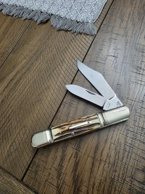 Fight'N Rooster Sheffield Inglaterra Inglés 2 Blade Jack 1 de 6 Ciervo JW Foto 1 de 4