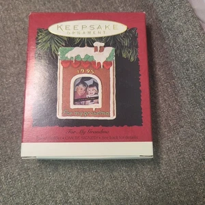 Marco de fotos Hallmark adorno "Para mi abuela" 1995 - Imagen 1 de 6