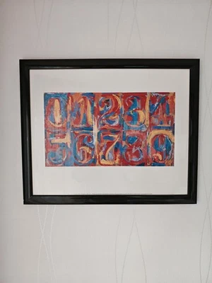 Jasper Johns – „Zero to Nine“ – Kunstdruck im Rahmen – 55×45 cm – Moderne Kunst - Bild 1 von 4