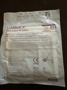 60 Pair Ansell Gammex Ortho powder free Surgical Gloves Neoprene Size: 7 1/2 - Picture 1 of 3